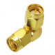 SMA Male to SMA Male Right Angle RF Connector Adapter